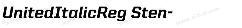 UnitedItalicReg Sten字体转换